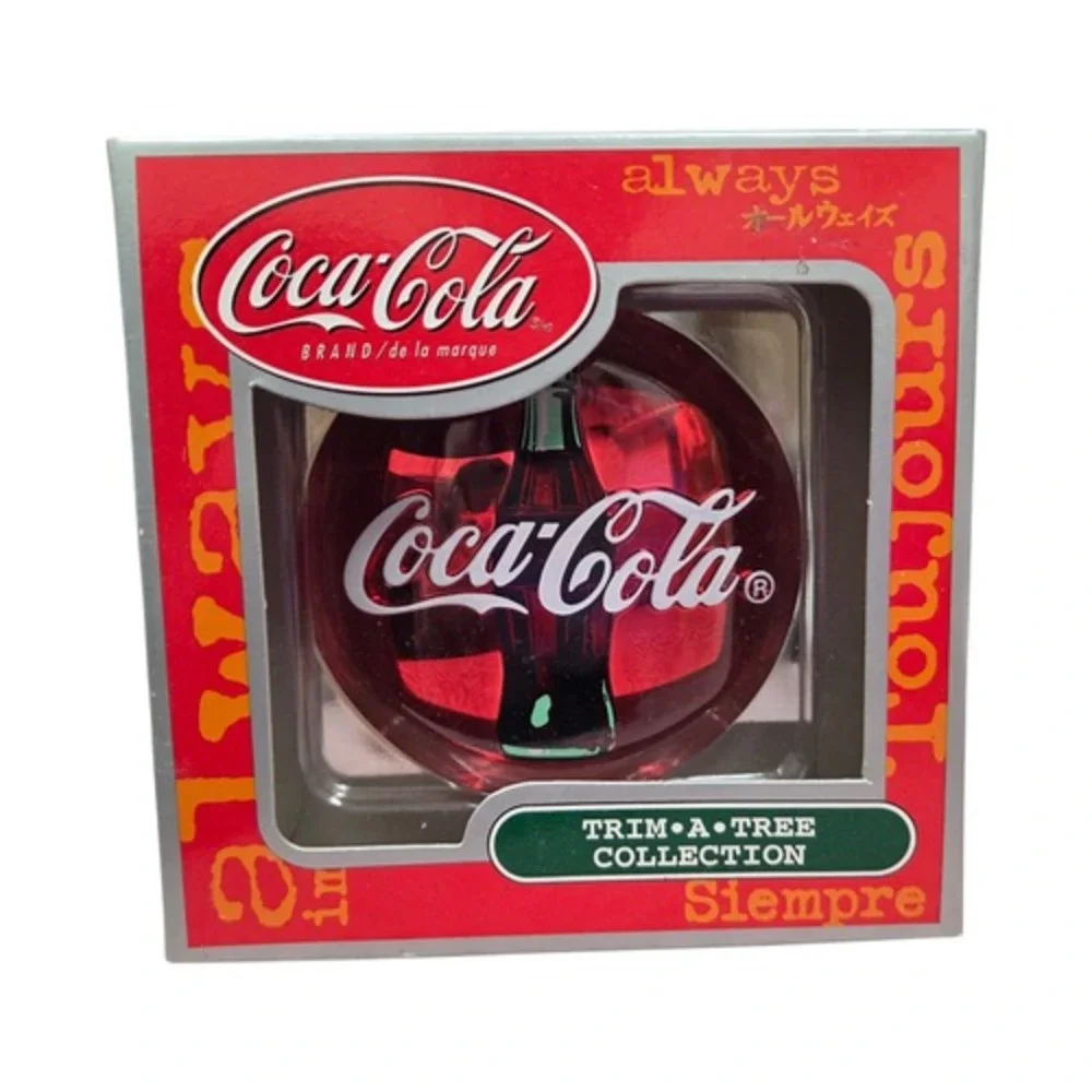 Coca-Cola Trim A Tree Collection Disc Polar Bear Lenticular Ornament
